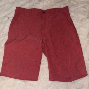 Men's Red Casual Shorts